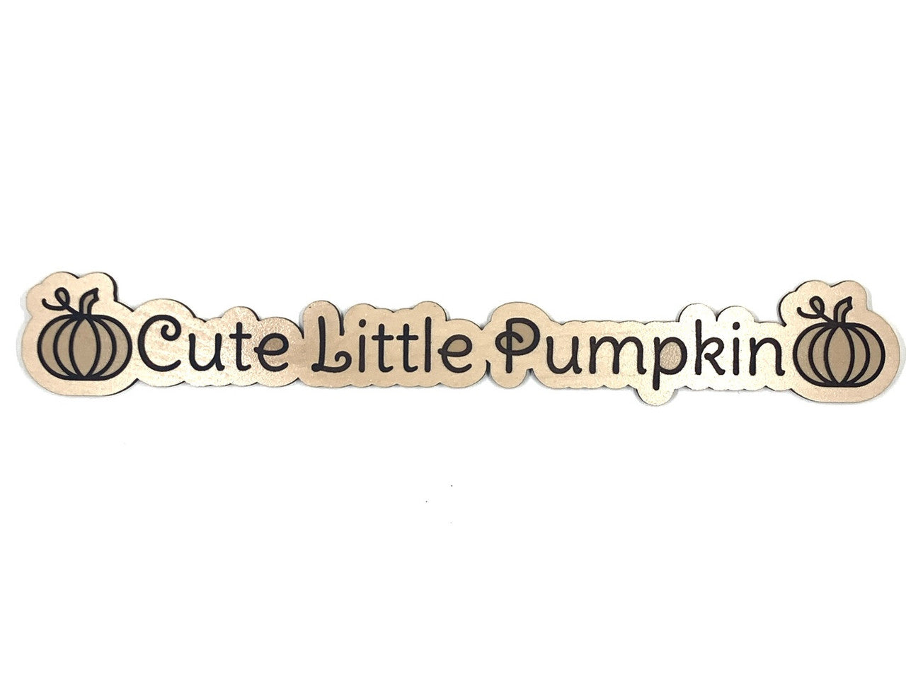 Cute Little Pumpkin Wooden Embellishment